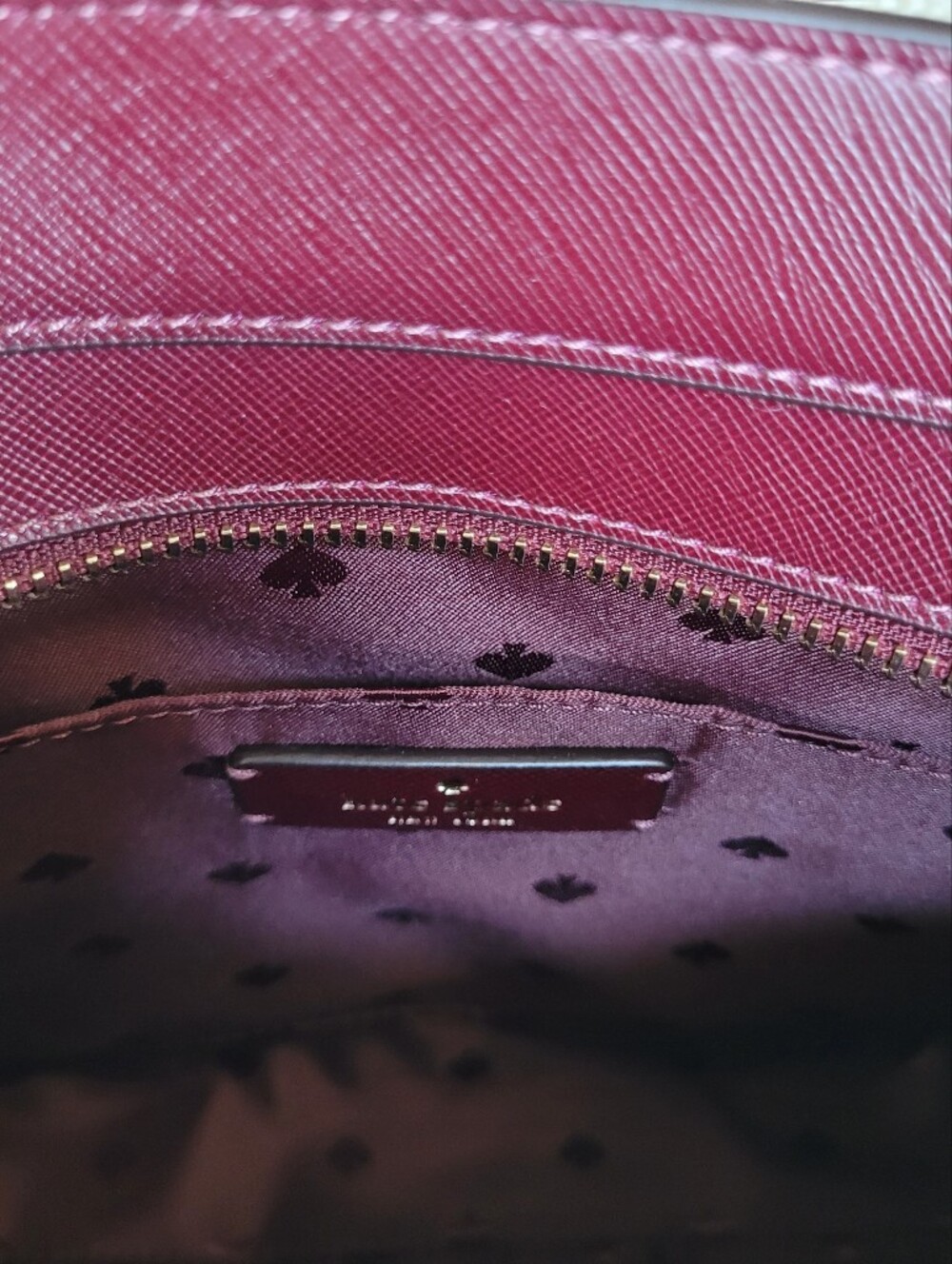 *NWOT* kate spade New York Tinsel Floral Satchel Crossbody Burgundy Floral Purse - Picture 11 of 14